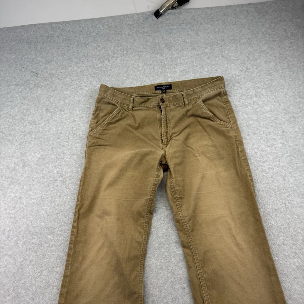Banana Republic 36x34 Corduroy Pants Mens Brown Tan‎ Straight Leg Cotton